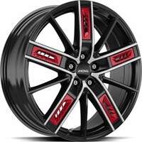 Ronal R67 Red Right Jet Black front cut 8x18 5/114.3 ET45 N82